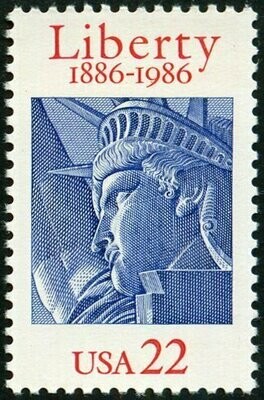 Francobollo - Stati Uniti -Statue Of Liberty 22 C - 1986 - Usato