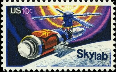Francobollo - Stati Uniti -Skylab 10 C - 1974 - Usato