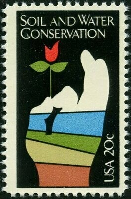 Francobollo - Stati Uniti -Soil and Water Conservation 20 C - 1984 - Usato