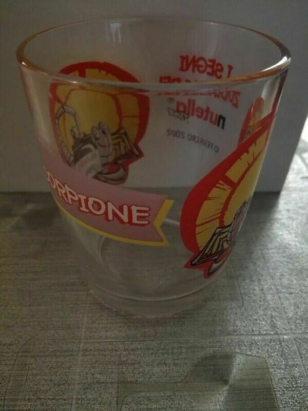 Bicchere Nutella - segni zodiacali Scorpione - Vintage