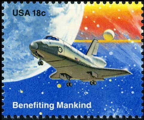 Francobollo - Stati Uniti -Space Shuttle Columbia 18 C - 1981 - Usato