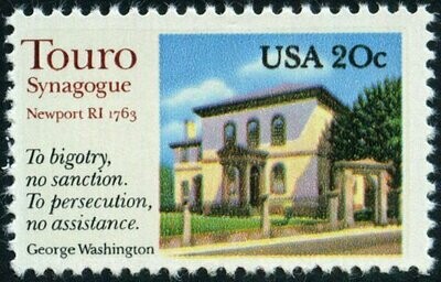 Francobollo - Stati Uniti -Touro Synagogue 20 C - 1982 - Usato