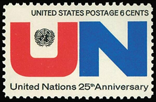 Francobollo - Stati Uniti -United Nations 25th Anniversary 6 C - 1970 - Usato