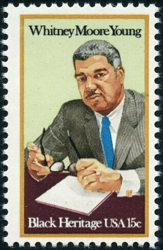 Francobollo - Stati Uniti -Whitney Moore Young (1921- 1971 -) - Civil Rights Leader 15 C - 1981 - Usato