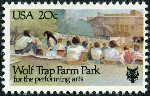 Francobollo - Stati Uniti -Wolf Trap Farm Park 20 C - 1982 - Usato