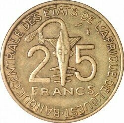 Moneta - Africa occidentale (BCEAO) -  25 francs - 1982