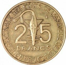 Moneta - Africa occidentale (BCEAO) - 25 francs - 1982