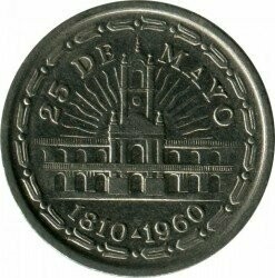 Moneta - Argentina - 1 peso - 1960