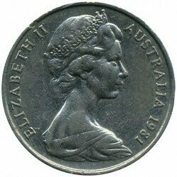 Moneta - Australia - 20 cents - 1981