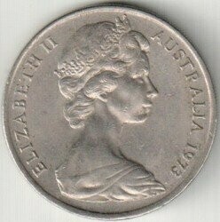 Moneta - Australia -  20 cents - 1973