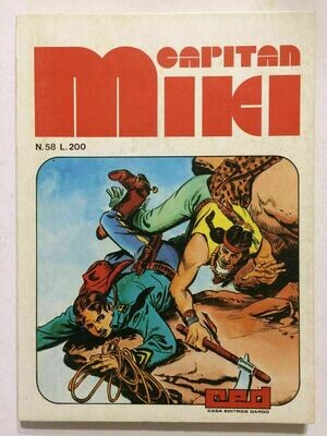 Capitan Miki - N.58 - Serie alternata - ed. Dardo 1972