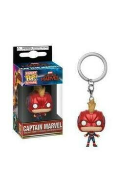 Captain Marvel Pocket POP! Vinyl Keychain Captain Marvel (with Helmet) 4 cm