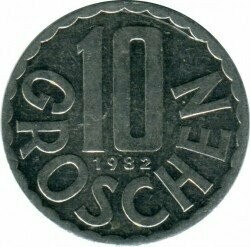 Moneta - Austria - 10 groschen - 1982