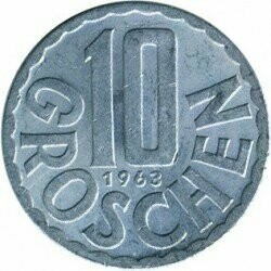 Moneta - Austria -  10 groschen - 1963