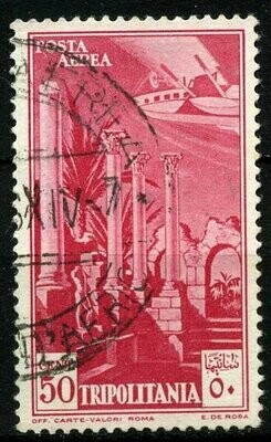 Francobollo - Tripolitania - Leptis magna - 50 C - 1931 - Usato