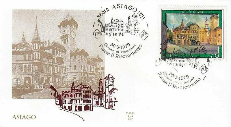 FDC Rep. Italia - Tourist- Asiago FDC ALA 437 - 70 L - 1979