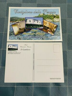 Cartolina Formato Grande-Castiglione della Pescaia (GR) Hotel ristorante Gambero