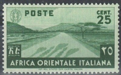 Francobollo - Africa orientale italiana (AOI) - Various subjects - 25 C - 1938 - Usato