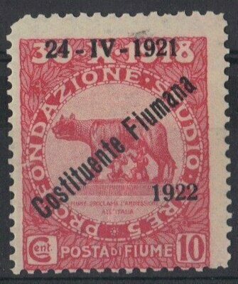 Francobollo - Fiume - Costituente Fiumana - 10 C - 1922 - Usato