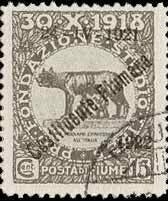 Francobollo - Fiume - Costituente Fiumana -  15 C - - 1922 - Usato