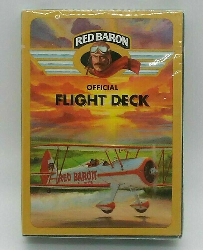 Carte da Gioco Vintage - Aviator poker size Playing cards - Red Baron (sealed)