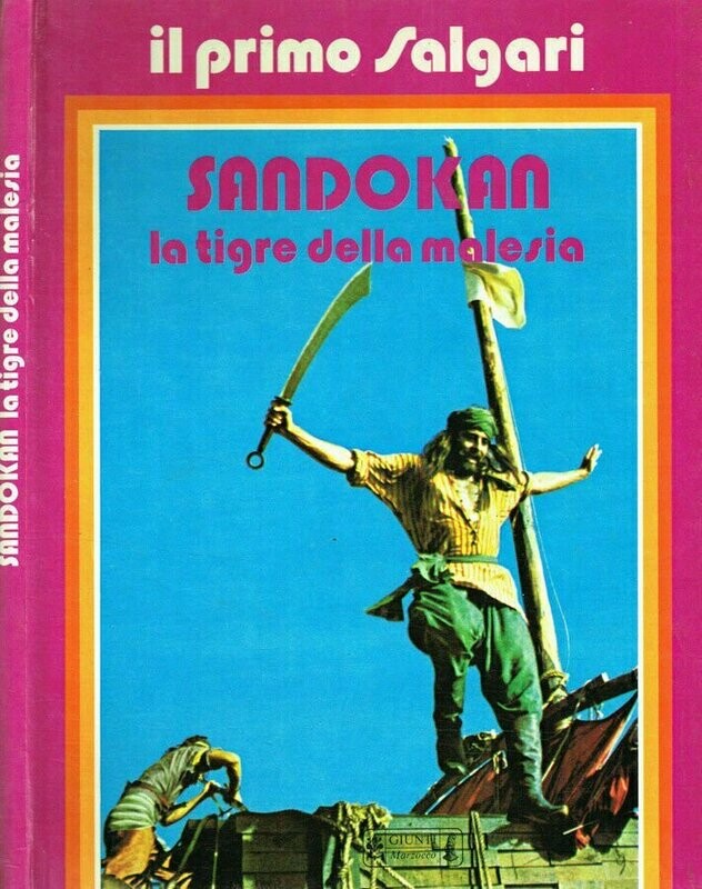 Cartonato Sandokan la tigre della Malesia "Salgari" - ed. Giunti Marzocco 1975