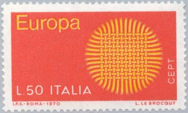 Francobollo - Rep. Italia - Europa 1970 - 50 L - 1970 - Usato