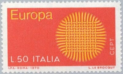 Francobollo - Rep. Italia - Europa 1970 - 50 L - 1970 - Usato