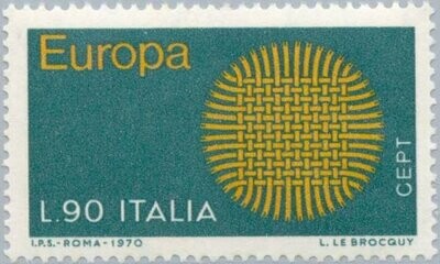 Francobollo - Rep. Italia - Europa 1970 - 90 L - 1970 - Usato
