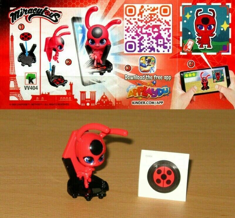 Kinder sorpresa VV404 - MIRACULOUS - TIKKI + bpz