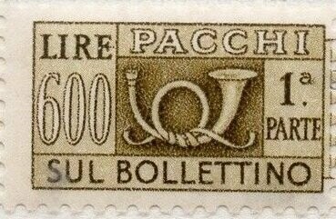 Francobollo - Rep. Italia - Pacchi postali "sul bollettino" - 600 L - 1960 - Usato