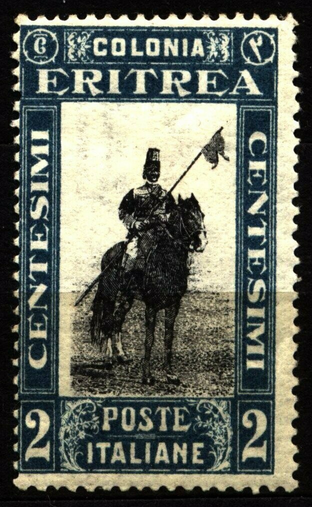 Francobollo - Eritrea - African Subjects - Man on a Horse - 2 C - 1930 -nuovo ling
