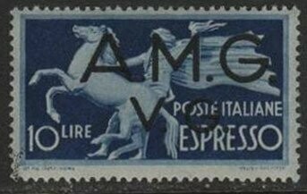 Francobollo - Trieste - Allied Occupation of Venetia Giulia ESPRESSO - 10 L - 1945 - Usato