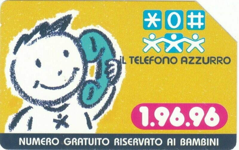 carte telefoniche - 10 Anni Di Telefono Azzurro -italia da L.5000 Cellograf  Usata