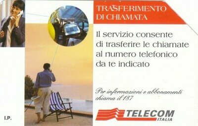 carte telefoniche - Abbonati al servizio - Trasferimento Di Chiamata -italia da L.5000 Mantegazza Usata