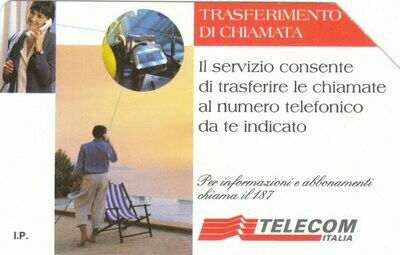 carte telefoniche - Abbonati al servizio - Trasferimento Di Chiamata -italia L.10000 Mantegazza Usata