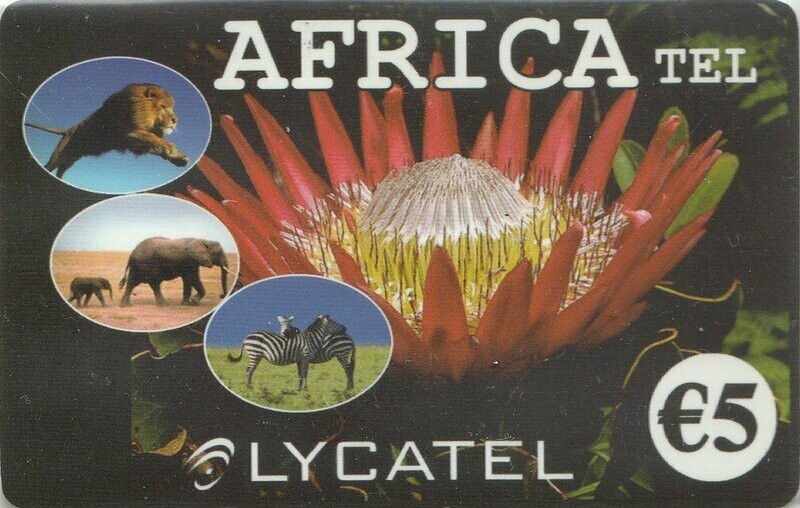 carte telefoniche - Africa Tel -italia da 5  (catalogo) Col:IT-PRE-LYC-002 Usata