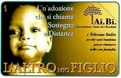 carte telefoniche - Ai.Bi. - L'altro Mio Figlio -italia da L.10000 Mantegazza  Usata