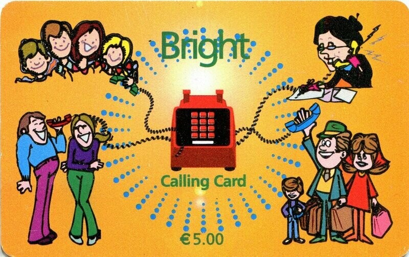 carte telefoniche - Bright (by Global Communication Systems) -italia da 5  - Usata