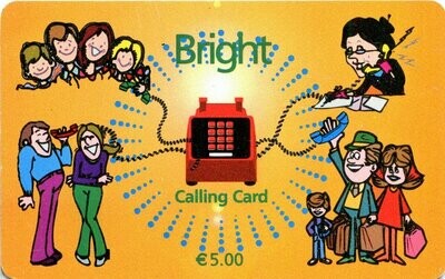 carte telefoniche - Bright (by Global Communication Systems) -italia da 5 - Usata