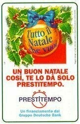 carte telefoniche - Buon Natale - Prestitempo -italia da L.10000 Cellograf -  Usata