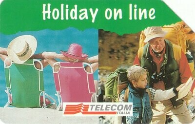 carte telefoniche - Buone Vacanze - Holiday On Line (verde) -italia da L.5000 Technicard System S.p.A. - Usata