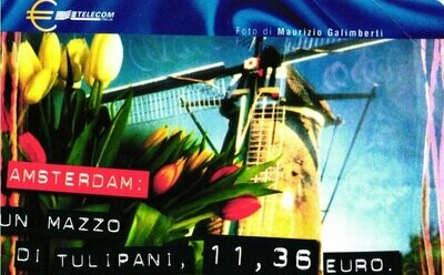 carte telefoniche - Capitali dell'Euro - Amsterdam -italia da L.5000/€2,58 - Usata