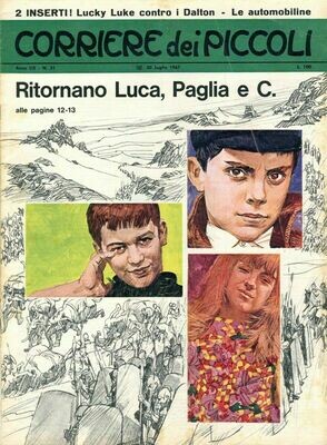 Corriere dei piccoli anno LIX n.31 - 1967- Rizzoli libri