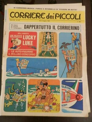 Corriere dei piccoli anno LIX n.33 - 1967- Rizzoli libri