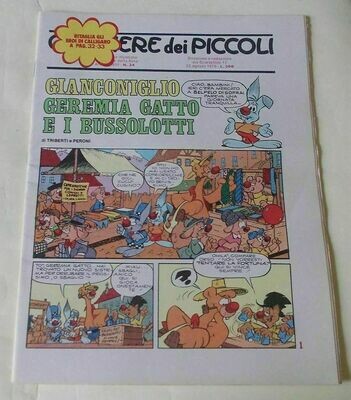 Corriere dei piccoli anno LXVIII N.34 - 1976 - Rizzoli libri