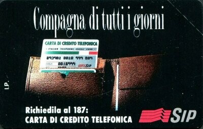 carte telefoniche - Compagna di tutti i giorni (different barcode) -italia da L.10000 Technicard Polaroid S.p.A. (catalogo) C&C:1241A, Gol:211A Usata
