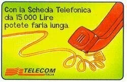 carte telefoniche - Con la scheda telefonica... - Non Perdete Il Filo -italia da L.5000 Mantegazza  Usata