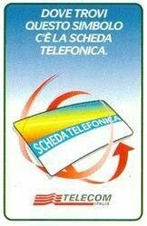 carte telefoniche - Dove trovi questo simbolo... (arcobaleno azzurra) -italia da L.10000 Cellograf - Usata
