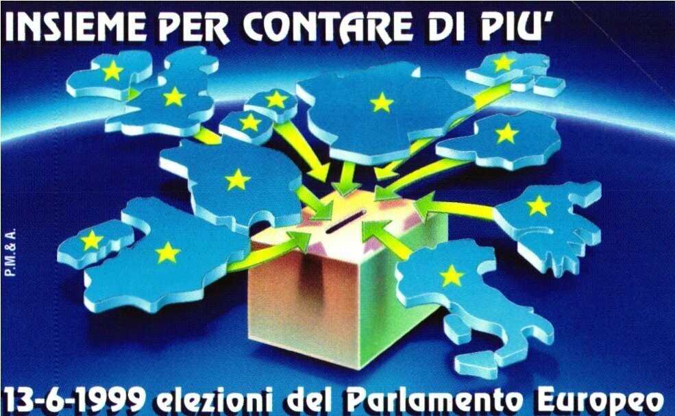 carte telefoniche - Elezioni Del Parlamento Europeo -italia da L.5000 Publicenter S.p.A. - Usata